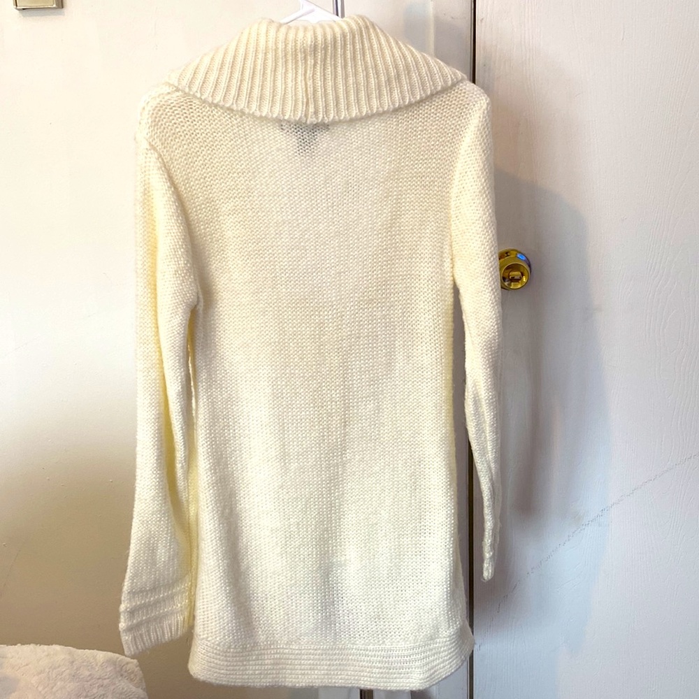 Cream Colored Button Front Sweater. - image 2